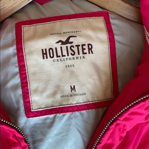 Vintage Hollister Hot Pink Puffer Vest - Picture 8 of 8